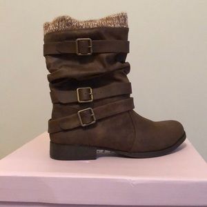 Justfab Sweater Cuff Boot
